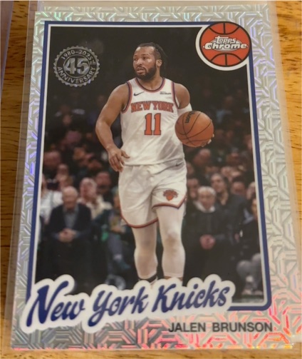 2025-26 Topps Chrome #TC-JBR Jalen Brunson — front