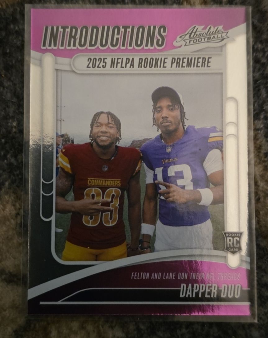 2025 Panini Absolute Introductions #I-TFN Tai Felton / Jaylin Lane — front