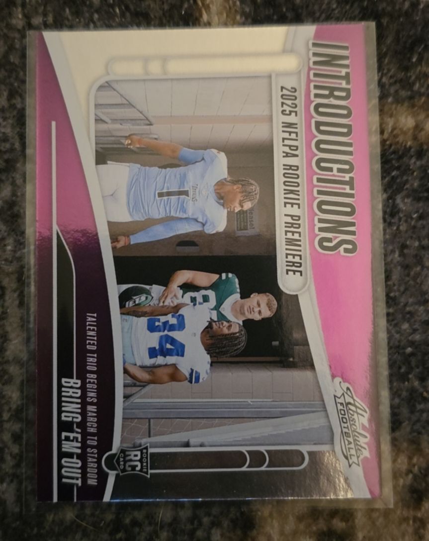 2025 Panini Absolute Introductions #I-CWD Bring 'Em Out Cam Ward Mason Taylor Jaydon Blue — front