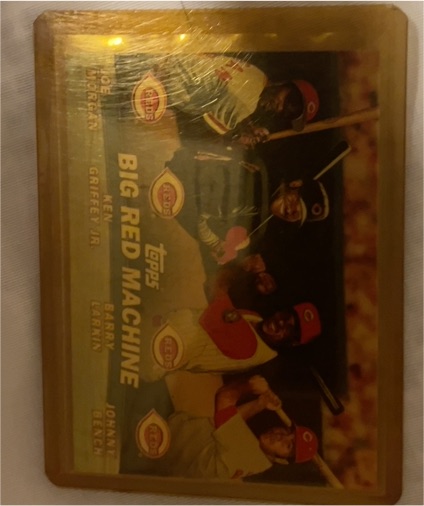2001 Topps Chrome Combos #TC7 Big Red Machine Joe Morgan/Ken Griffey Jr./Barry Larkin/Johnny Bench — front
