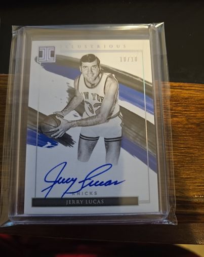 2021-22 Panini Impeccable Illustrious Ink #10 Jerry Lucas — front