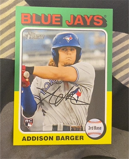 2024 Topps Heritage High Number #725 Addison Barger — front