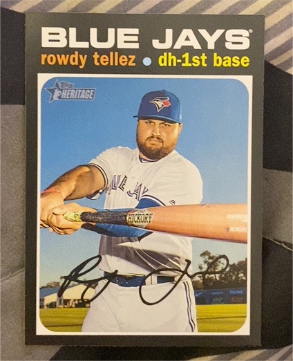 2020 Topps Heritage #379 Rowdy Tellez — front