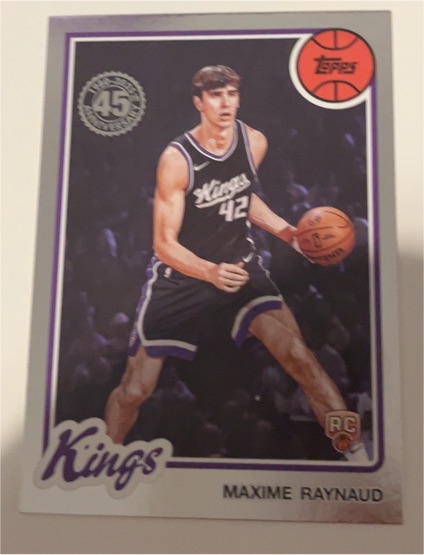 2025-26 Topps 45th Anniversary #80BK-85 Maxime Raynaud — front