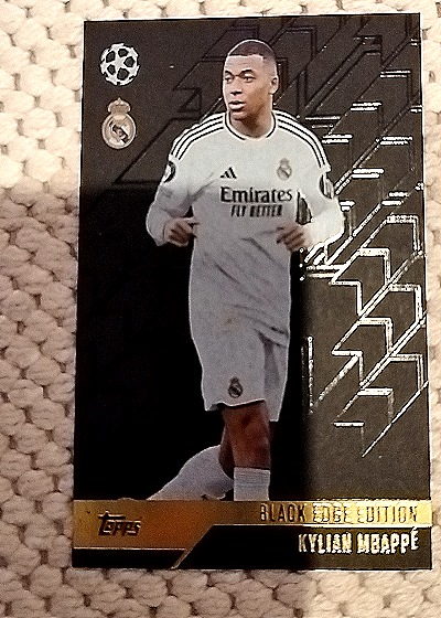 2024 Topps Black Edge Edition #BE7 Kylian Mbappé — front