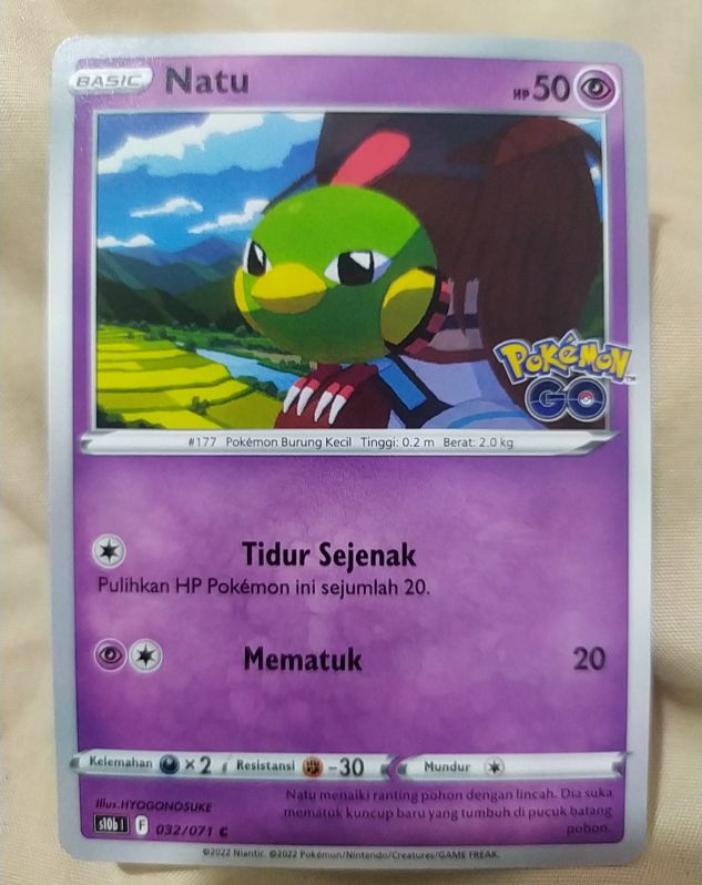 2022 Pokémon GO #032 Natu — front