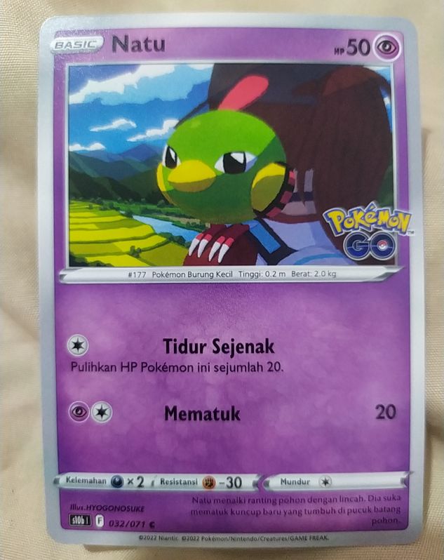 2022 Pokémon GO #032 Natu — front