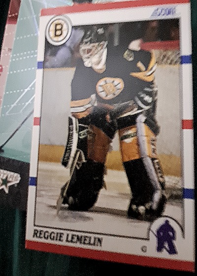 1990-91 Score #159 Reggie Lemelin — front