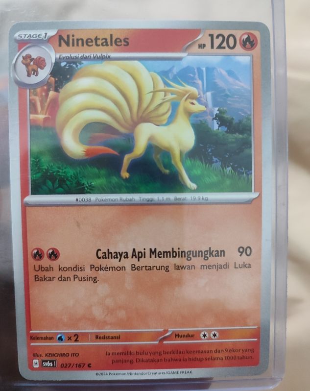 2024 Pokémon Twilight Masquerade #027 Ninetales — front