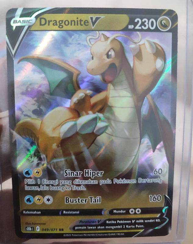 2022 Pokémon TCG Pokemon GO #049 Dragonite V — front
