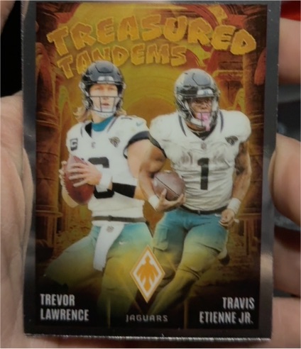 2024 Panini Phoenix #TT-JAX Trevor Lawrence/Travis Etienne Jr Treasured Tandems — front