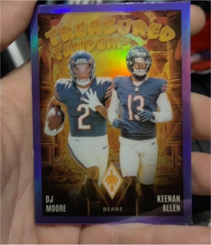 2024 Panini Phoenix #TT-CHI DJ Moore / Keenan Allen Treasured Tandems — front