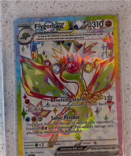 2024 Pokémon SV08: Surging Sparks #222/191 Flygon ex — front