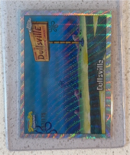 2025 Topps Chrome SpongeBob #110 Dullsville — front
