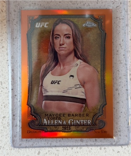 2025 Topps Chrome UFC Allen & Ginter #AAG-3 Maycee Barber — front