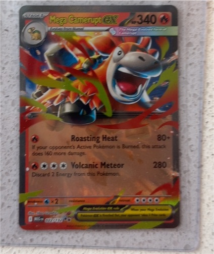 2015 Pokemon Mega Evolution #022 Mega Camerupt EX — front