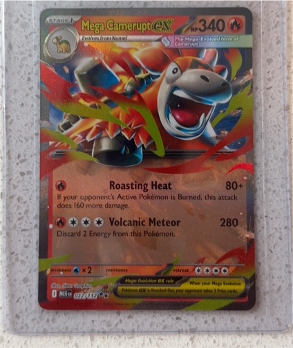 Mega Camerupt ex 022/132 ME01 Mega Evolution Holo — front