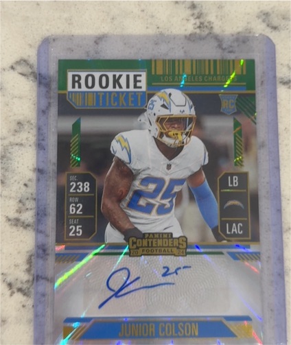 2024 Panini Contenders #217 Junior Colson — front