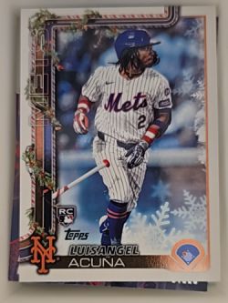 2025 Topps Holiday #H113 Luisangel Acuna — front