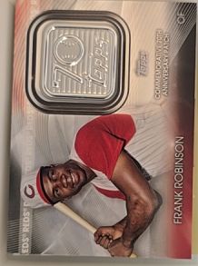 2021 Topps 70th Anniversary Logo Patch #T70P-FR Frank Robinson — front