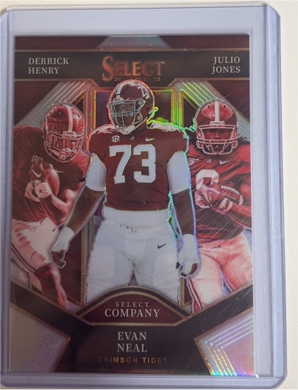 2022 Panini Select Draft Picks #SC-BAMA Evan Neal — front