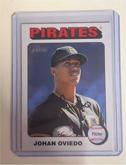 2024 Topps Heritage #104 Johan Oviedo — front