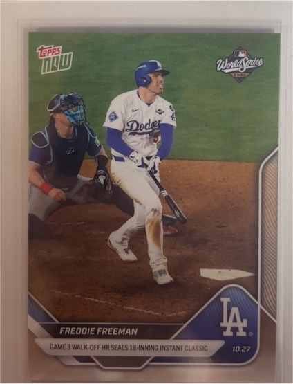 2025 Topps Now #908 Freddie Freeman — front