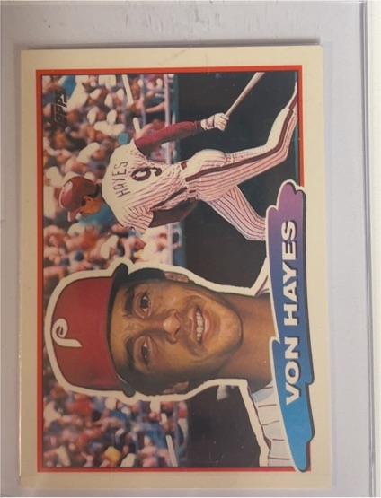 1988 Topps Big #139 Von Hayes — front