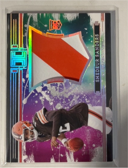 2023 Panini Donruss Prime #JDP-SS Shedeur Sanders Rookie Patch — front