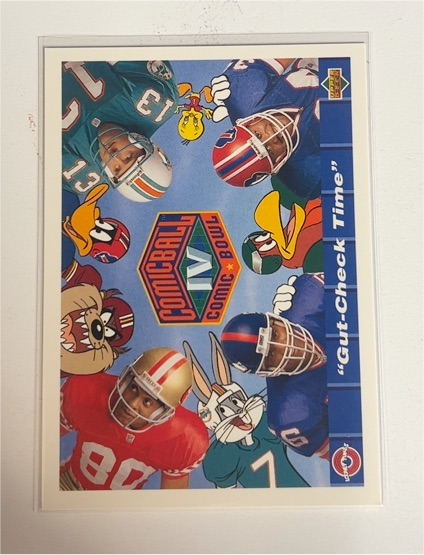 1992 Upper Deck Comic Ball IV #172 Dan Marino, Jerry Rice, Thurman Thomas, Lawrence Taylor — front
