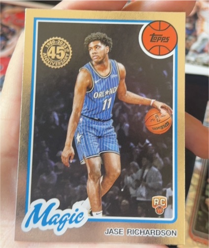 2025-26 Topps Basketball 45th Anniversary #80BK-71 Jase Richardson — front