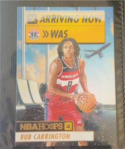 2024-25 Panini NBA Hoops #21 Bub Carrington — front