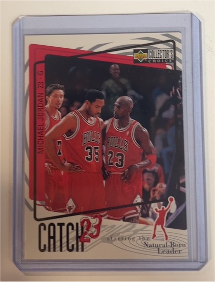 1997-98 Upper Deck Collector's Choice #195 Michael Jordan Catch 23 Chicago Bulls — front