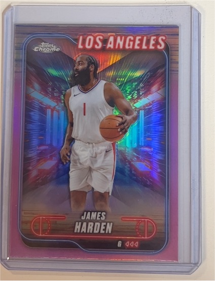 2024-25 Topps Chrome #198 James Harden — front