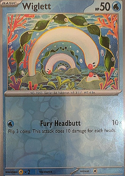 2023 Pokémon SV04: Paradox Rift #051 Wiglett — front