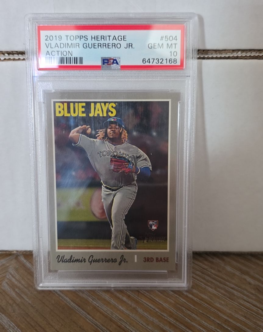 2019 Topps Heritage #504 Vladimir Guerrero Jr. Action — front