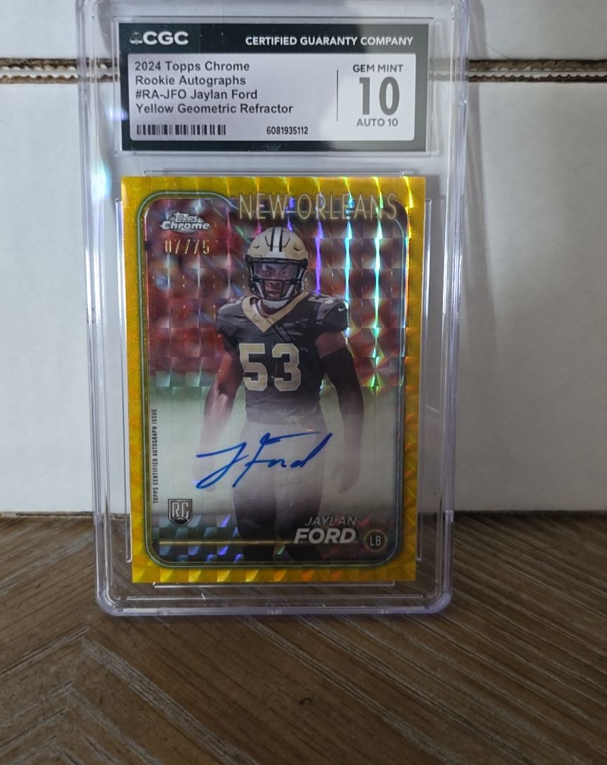 2024 Topps Chrome #RA-JFO Jaylan Ford — front