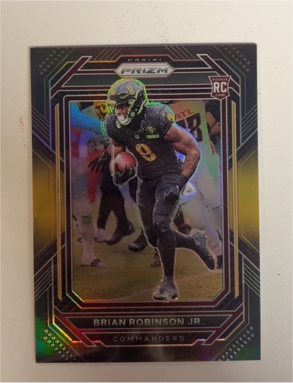 2022 Panini Chronicles Prizm Black #PB-23 Brian Robinson Jr. — front