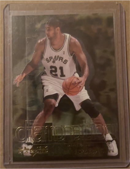 2000-01 Upper Deck Black Diamond Diamonation #D14 Tim Duncan — front