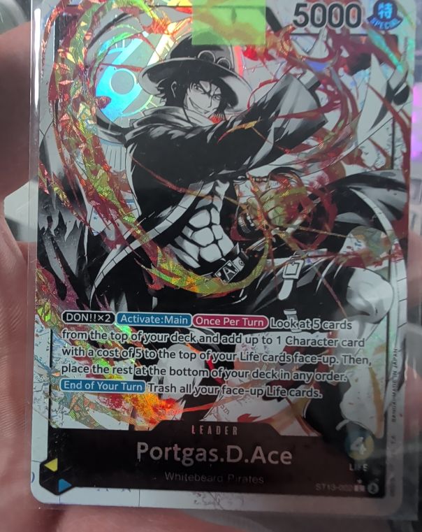 One Piece Card Game 2023 ST13-002 Portgas D. Ace — front