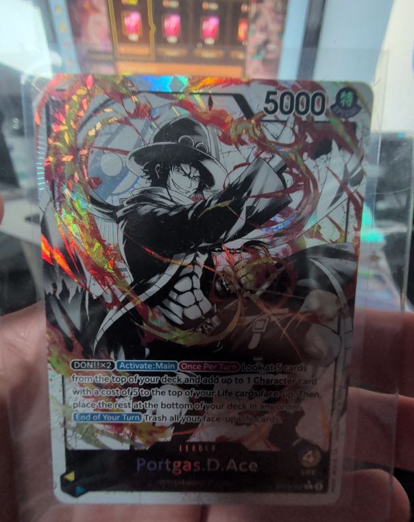 2024 One Piece TCG ST13-002 Portgas D. Ace Leader Alternate Art — front