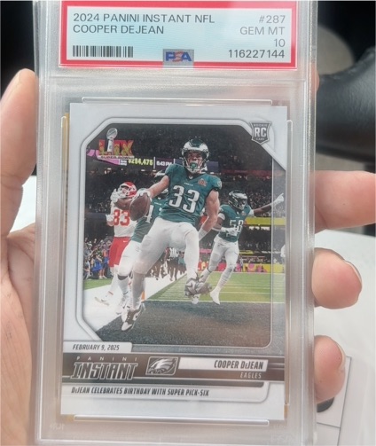 2024 Panini Instant NFL #287 Cooper DeJean — front