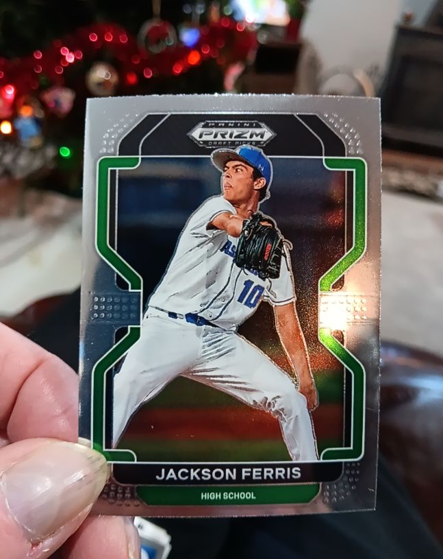 2022 Panini Prizm Draft Picks Jackson Ferris Blue Prizm — front