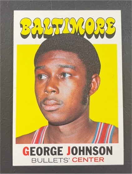 1971-72 Topps #21 George Johnson — front