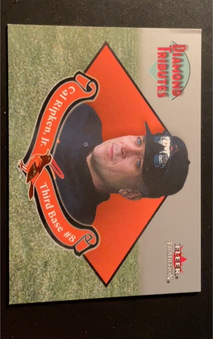 2002 Fleer Tradition Diamond Tributes #1DT Cal Ripken Jr. — front
