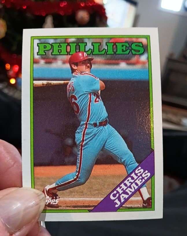 1988 Topps #572 Chris James — front