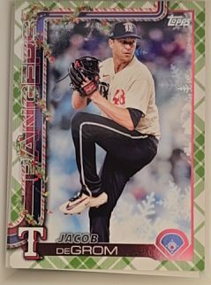 2025 Topps Holiday #H196 Jacob deGrom — front