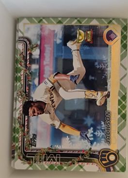 2025 Topps Holiday #H182 Jackson Chourio — front