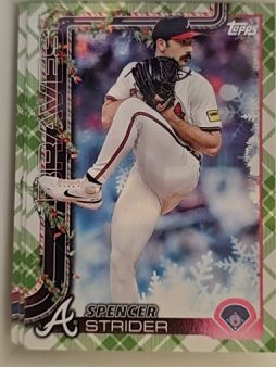 2025 Topps Holiday #H75 Spencer Strider — front