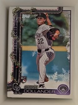 2025 Topps Holiday #H130 Chase Dollander — front